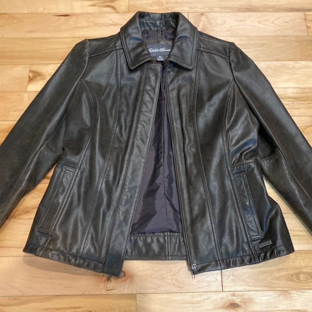 Eddie Bauer Brown Leather Jacket